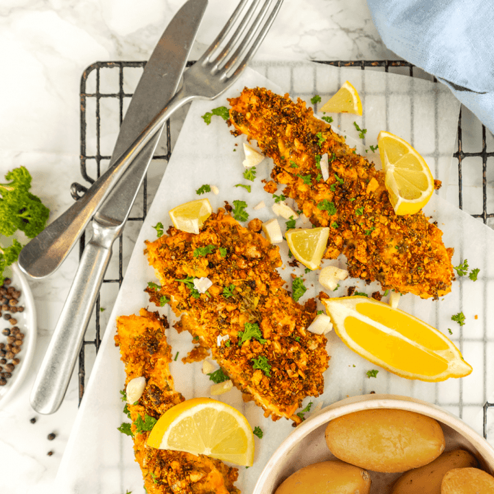 Lachs mit einer knusprigen Kruste aus LEICHT&CROSS Roggen