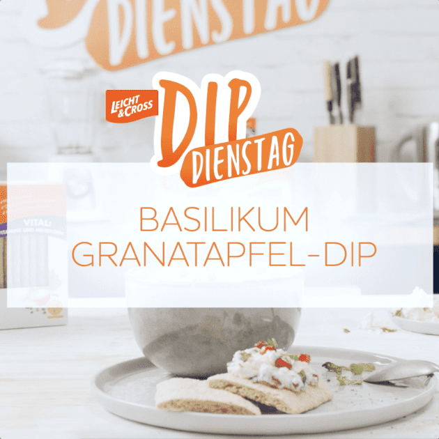 Zubereitungsvideo Basilikum-Granatapfel-Dip