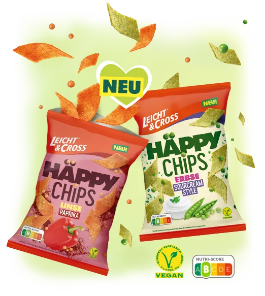 Häppy Chips und häppy Chips Erbse